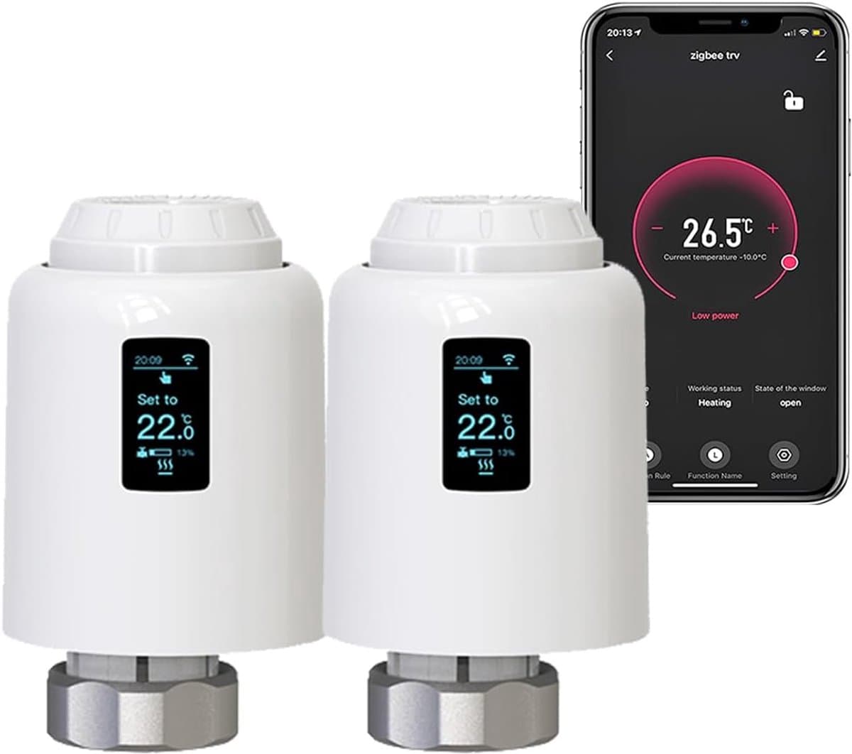 Slimme Wifi Radiator Thermostaat - Directe Programmering & Spraakbesturing (Alexa/Google) — afbeelding 1