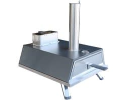 Buitenkado Pizzaoven Grijs - 69x40x44cm - Houtgestookt