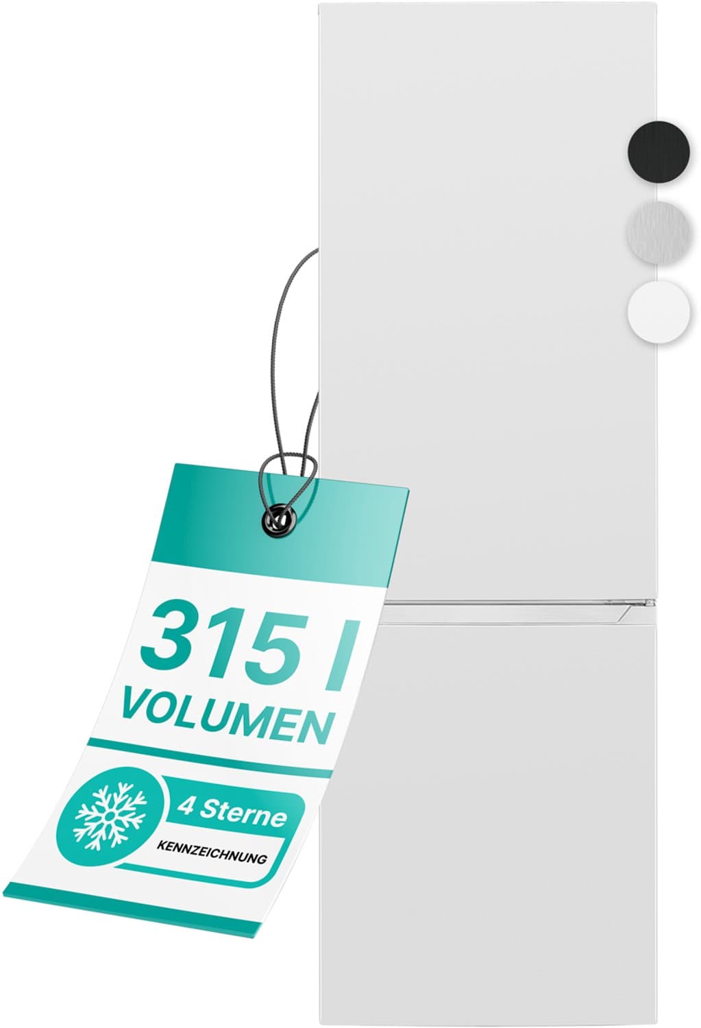 Bomann KG 7357 - Koel-vriescombinatie - 315 Liter - Energieklasse C - 40 dB - Wit — afbeelding 1