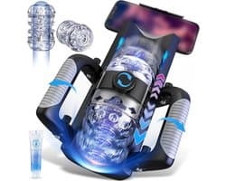 Elektrische masturbator voor mannen zakmuschi - seksspeelgoed voor mannen met telefoonstandaard en opvouwbare handgreep, 12 cm telescoop, masturbator seksspeeltje seksspeeltje Sex Toys Adult Toys