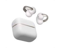 Anker soundcore AeroClip 2 Open-Ear Clip-On Oordopjes voor Heldere Calls Anker Thus™ AI Chip, Guinness World Record, open-ear comfort, krachtige bas, Hi-Res, 32 u afspeeltijd, AI-vertaling,Wit.