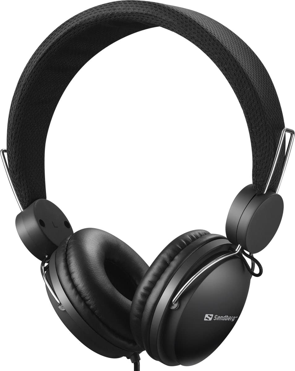Sandberg - 126-34 Koptelefoon - Bedraad - Oproepen/muziek - Zwart - Mini jack — afbeelding 1