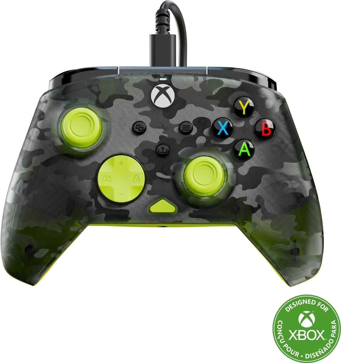 Turtle Beach Rematch Core - Controller - PC, Xbox Series X|S, Xbox One - Ghost Camo - Black/Yellow — afbeelding 1