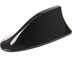 AMiO Haaienvin Autoradio Antenne Zwart - Klassiek Model 7x17x6cm met Schroefbevestiging
