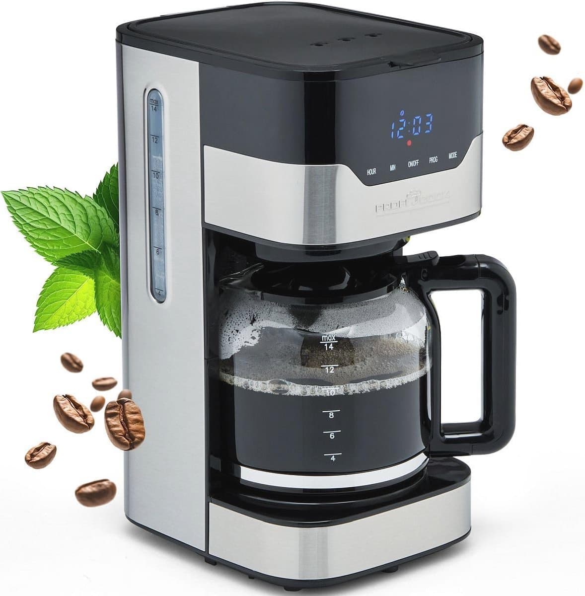 Koffiezetapparaat voor 14 kopjes - 900 Watt met Touch Control - Automatische uitschakeling en digitaal display — afbeelding 1