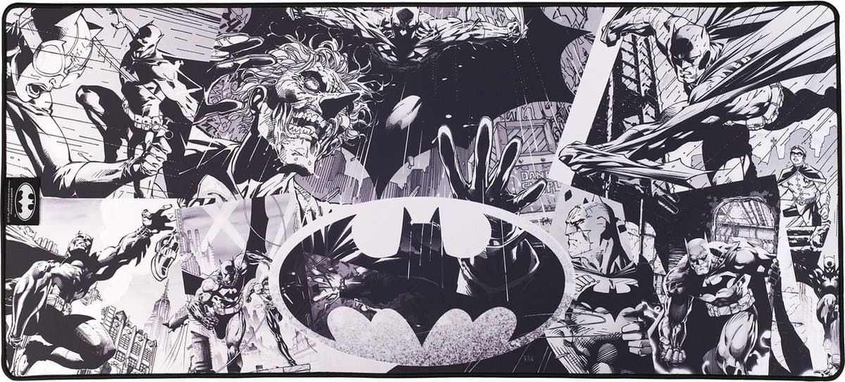 Subsonic XXL Mouse Pad – DC Comics Batman – Gaming Muismat 90x40 cm – Antislip Bureaumat met Gestikte Randen & Waterafstotend Oppervlak — afbeelding 1