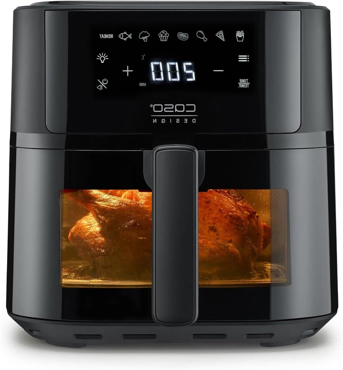 Heteluchtfriteuse - Airfryer Oven - Gezond Koken - Compact Ontwerp - 6 Liter - Zwart — afbeelding 1
