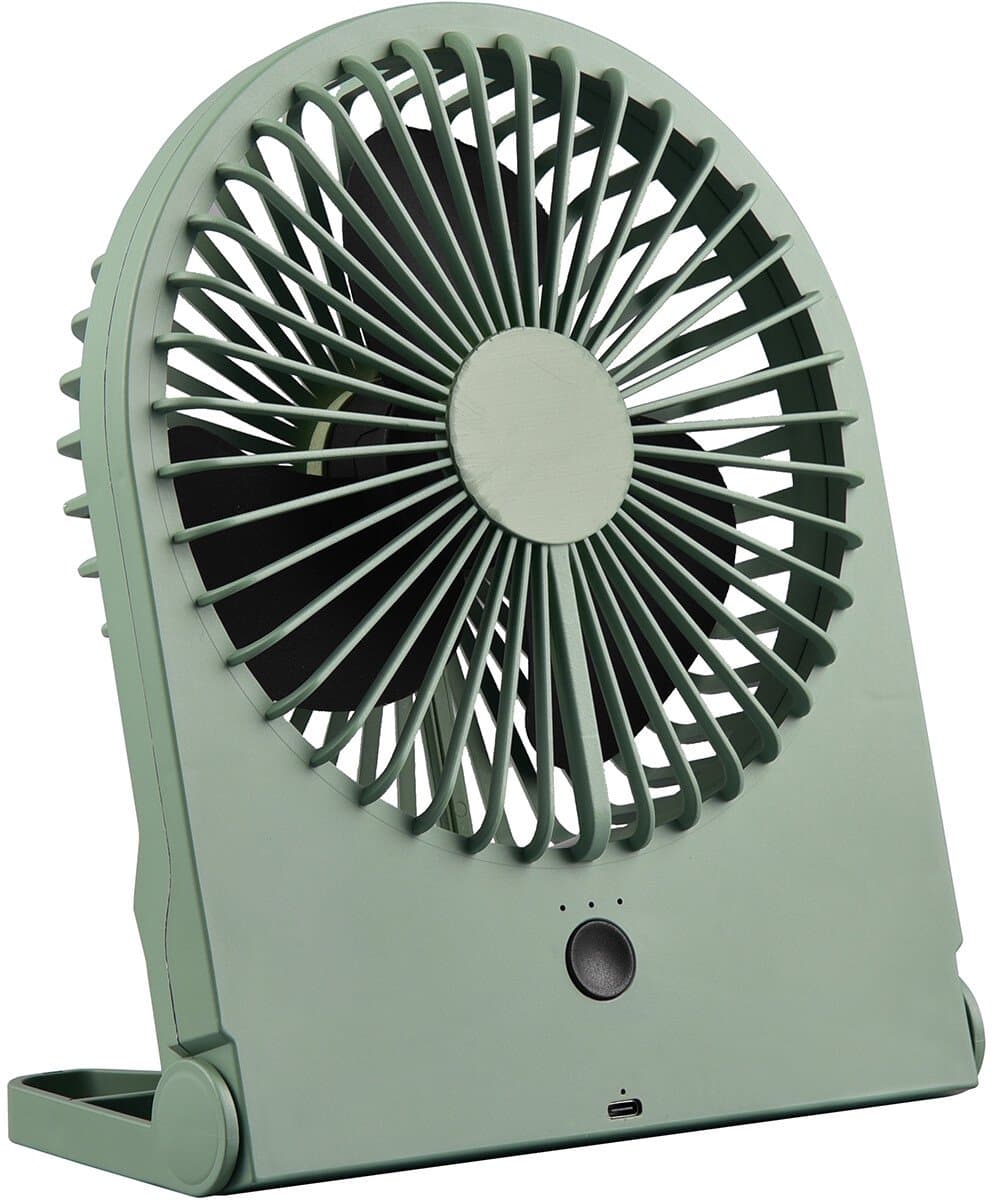 Ventilator - Torna Breezi - Tafelventilator - Staand - Rechthoek - Mat Groen - Kunststof — afbeelding 1