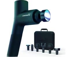 SnelShoppen - Massagepistool met Warmtekop voor Nek, Schouders en Rug | 6 Massagekoppen & 6 Intensiteitsniveaus voor Diepe Weefselmassage | Krachtige