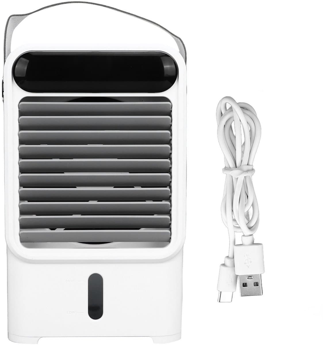 Ventilator met luchtbevochtiger (500 ml), USB-voeding (6W/2A/5V), 3 standen, uitschuifbaar ontwerp — afbeelding 1