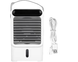 Ventilator met luchtbevochtiger (500 ml), USB-voeding (6W/2A/5V), 3 standen, uitschuifbaar ontwerp