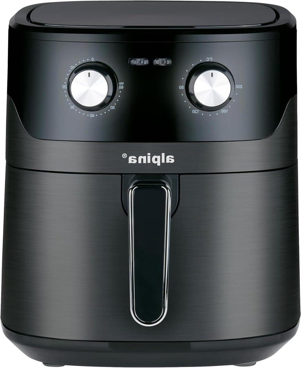 Heteluchtfriteuse XL - Airfryer Frituurpan - Gezond Frituren - 6 Liter Inhoud - 1600 Watt - Zwart — afbeelding 1