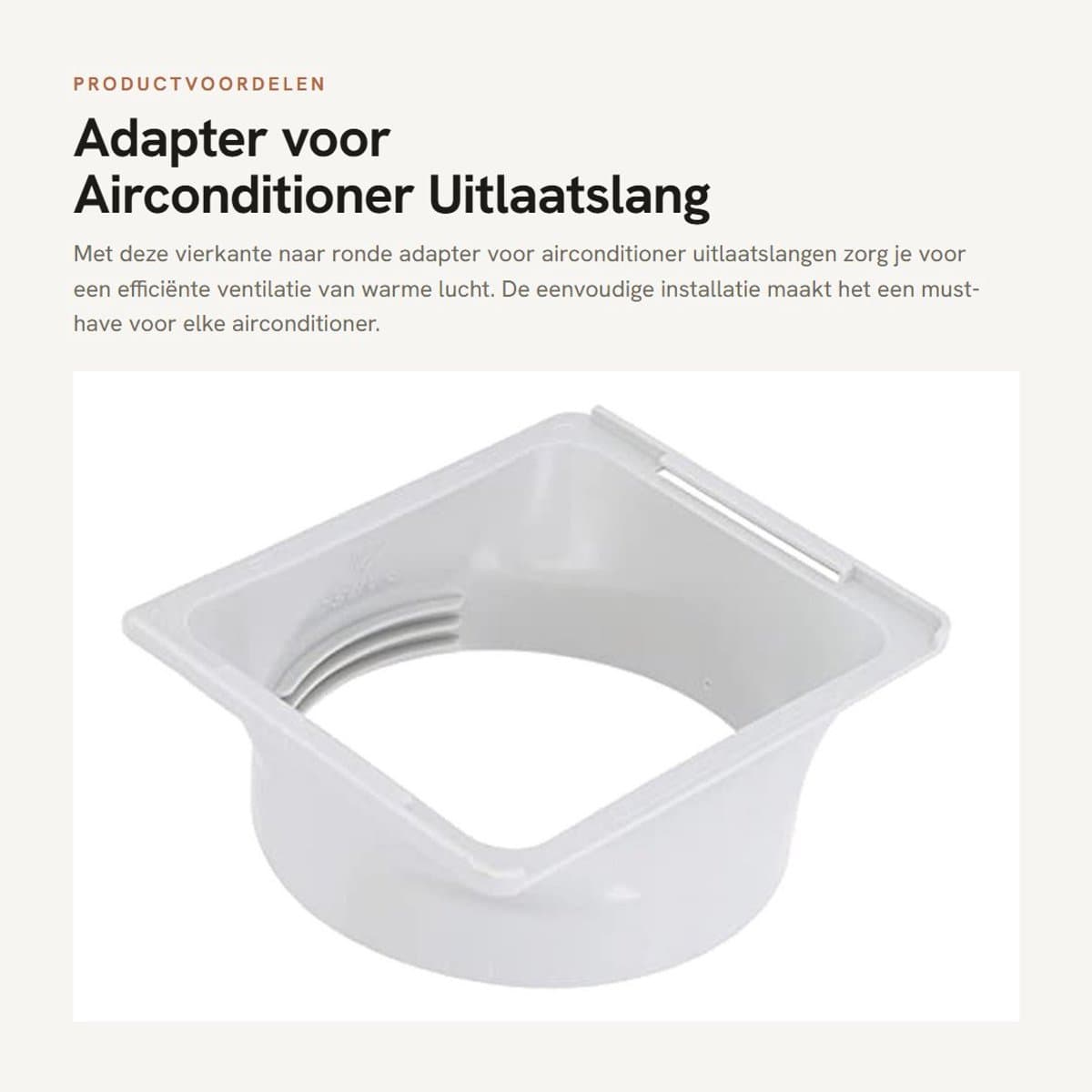 Dailygoods - Adapter voor Airconditioner Uitlaatslang met Eenvoudige Installatie — afbeelding 1
