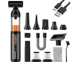 Handstofzuiger Draadloos 30.000 Pa – 4-in-1 Autostofzuiger – 7800 mAh Accu – HEPA – 50 Min Looptijd