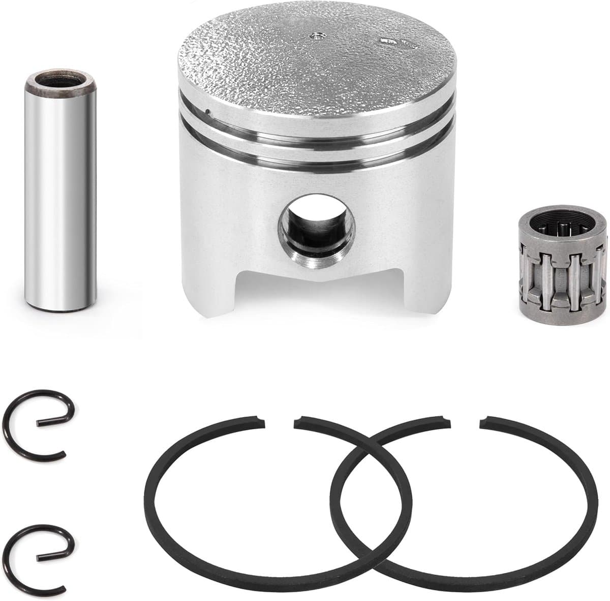SnelShoppen - Piston Set voor Bosmaaier 40 mm - Set voor Grasmaaier en Bosmaaier - 43 cc Piston Set met Ringen - Duurzaam en Ruimtebesparend — afbeelding 1
