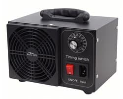 Mediatech - Ozongenerator voor desinfectie en luchtzuivering - 60.000 mg/u - TIMER - 140 W, metalen behuizing