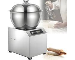Elektrische Deegmachine - Kneedmachine Mixer - Brood Pasta Maken - Dubbele Rotatie - 5/8 kg - Zilverkleurig