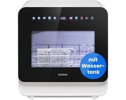 Bomann TSG 5702 - Mini vaatwasser - met en zonder wateraansluiting te gebruiken - 5 Liter reservoir - Energieklasse C