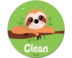 Vaatwasser Magneet - Schoon Vuil Indicator - Keuken Organisatie - Dubbelzijdig Ontwerp - 8 cm Diameter - Luiaard