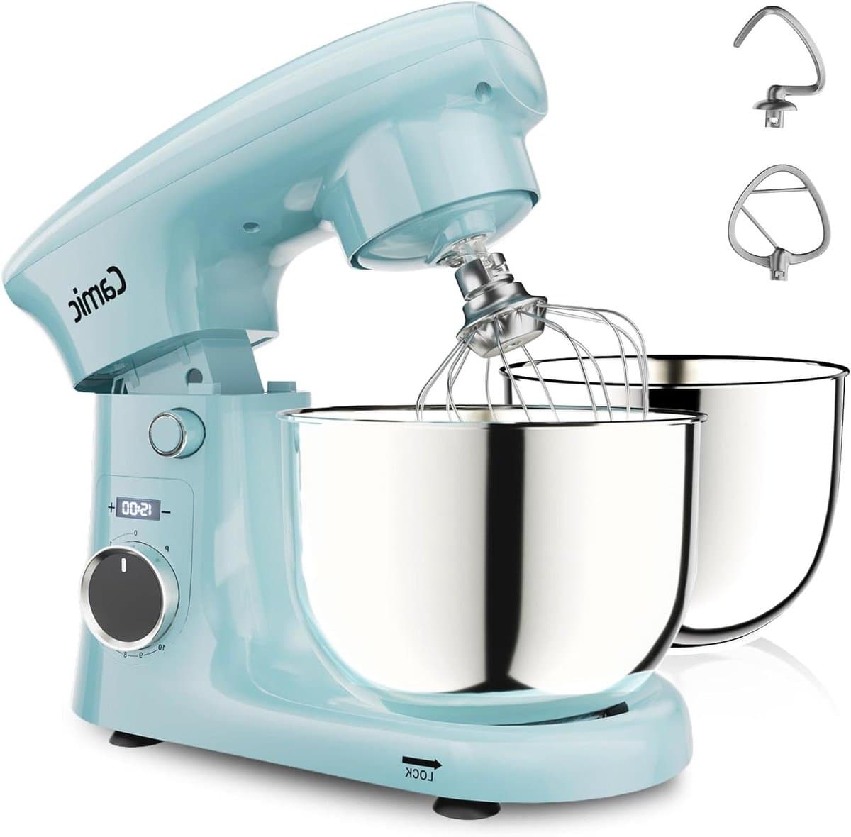 Keukenmachine - Kneedapparaat - Bakken Thuis - 3-in-1 Functionaliteit - 9 Liter Capaciteit - Blauw — afbeelding 1