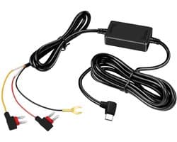 OUYLAF Dashcam hardwire kit - dashcam hardwire kit usb-c- dashcam accessoires - V-antrue hardwire stroomkit - 12V-24V naar 5V auto-oplader - netsnoer