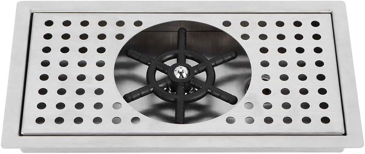 Bekerspoeler - Glazenwasser - Snelle Reiniging - Automatische Sprinklers - 11.4cm Diameter - RVS — afbeelding 1