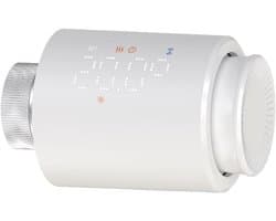Slimme Thermostaat - Radiatorregelaar Programmeerbaar - Energie Besparen - Spraakgestuurde Bediening - M30*15mm - Wit