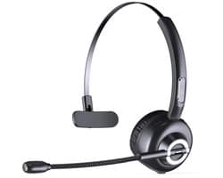 Draadloze Headset - Koptelefoon - Bluetooth 5.0 - 17 Uur Batterij - Dubbele Apparaatverbinding - Zwart