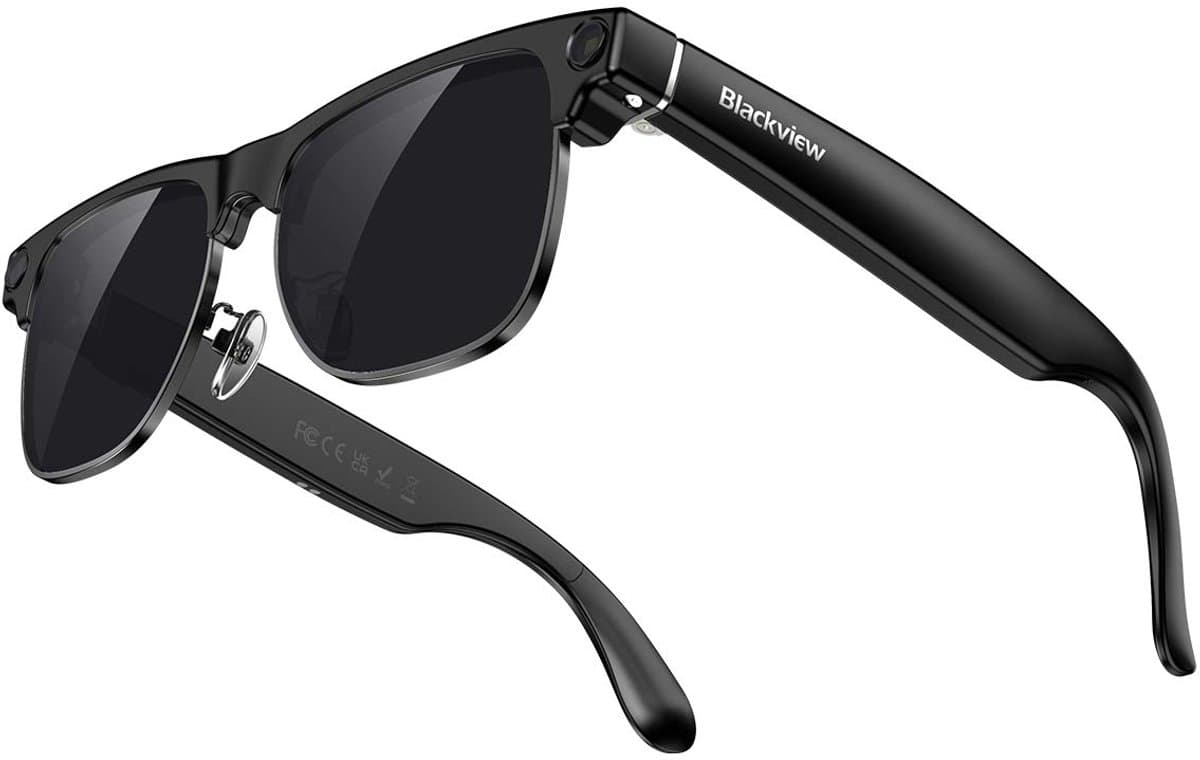 Blackview BV200 AI Smart Glasses - Slimme bril met camera - vertaalfunctie, muziek, Video Opname - Bluetooth 6.0 - Knop & Touchbediening - iOS/Android - Oplaadbaar - Lichtgewicht 44g - Zwart — afbeelding 1