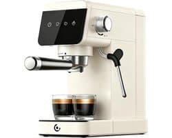 Espressomachine 20 bar - Koffiezetapparaat - Thuis barista - LED Touchscreen - 12L Tank - Zilver