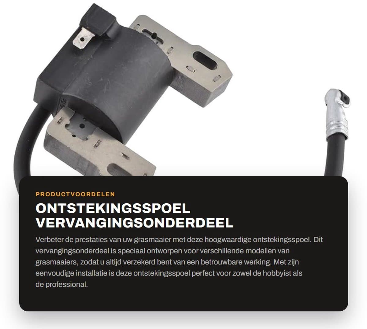 Dailygoods- Ontstekingsspoel Geschikt voor Briggs Stratton 590454 - Bobine - Pakket met 1 stuk - Vervangingsonderdeel - Hoge kwaliteit - Eenvoudige installatie — afbeelding 1