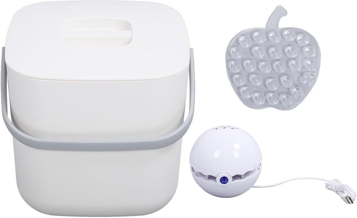 Mini Vaatwasser - Compact Afwasapparaat - Snel Schoonmaken - Krachtige Waterwerveling - 23 cm Hoog - Wit — afbeelding 1