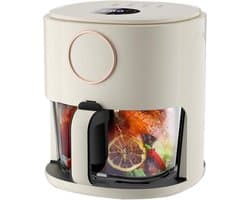 Olievrije Airfryer - Heteluchtfriteuse - Gezond Frituren - Groot Kijkvenster - 5 Liter Capaciteit - Groen