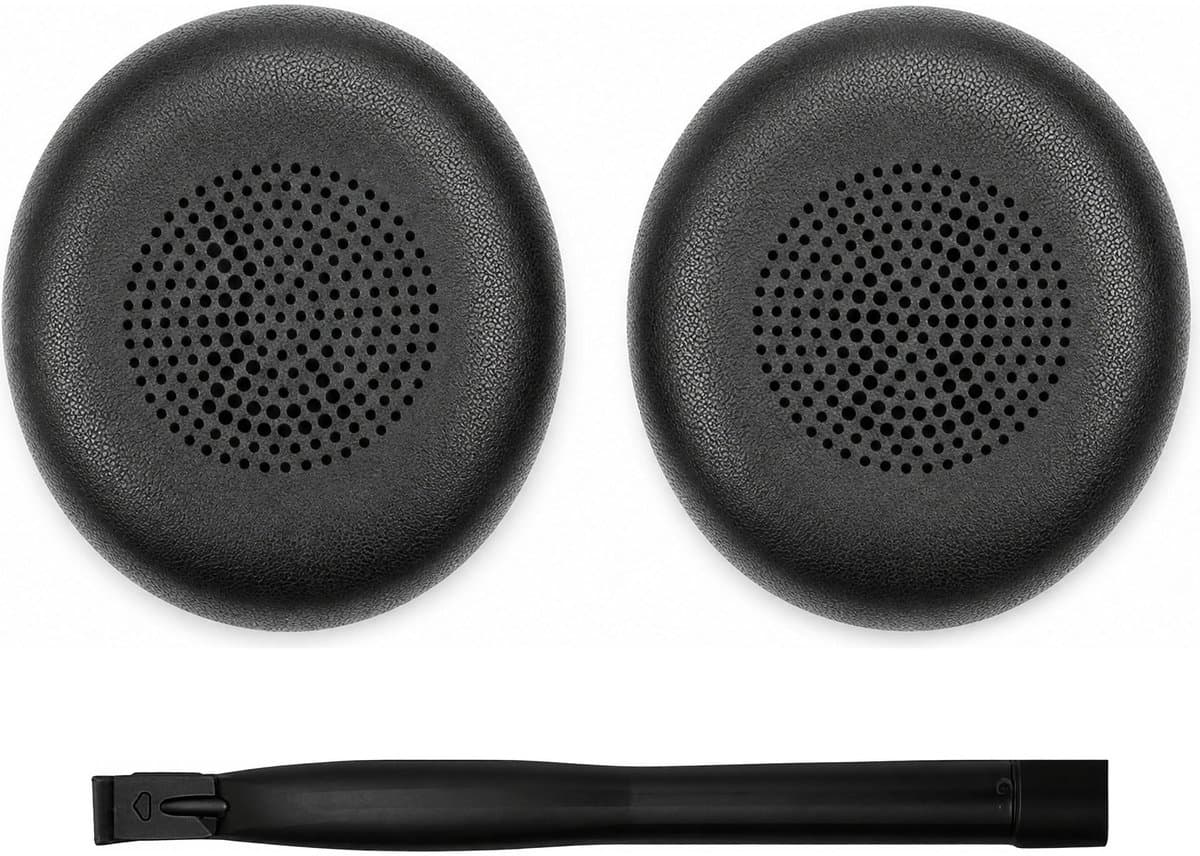 Set Oorkussens voor Jabra Koptelefoon - Elite 45h Oorkussen - Elite 45h/Evolve2 65/Evolve2 40 - Kunstleer met Traagschuim — afbeelding 1