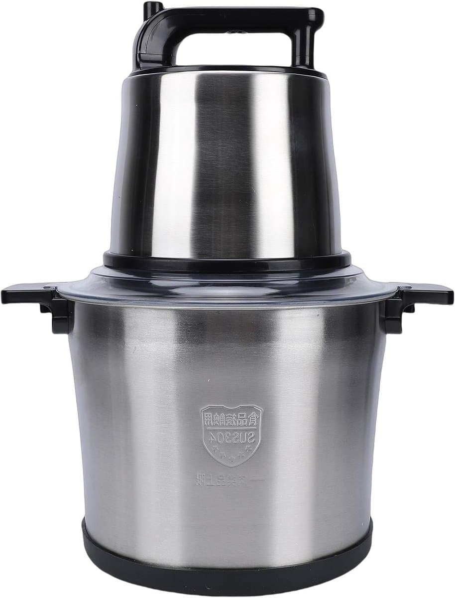 Elektrische Keukenmachine - Voedselhakker Groentehakker - Maaltijden Bereiden - Krachtige Koperen Motor - 10 Liter Kom - Zilver — afbeelding 1