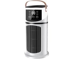 Mini Aircooler 600 ml met 9 Standen – USB Luchtkoeler met Bevochtiging, Verneveling en LED-Verlichting