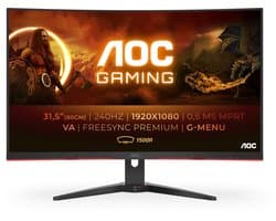 AOC C32G2ZE - Full HD Curved Gaming Monitor - 240hz - 32 Inch