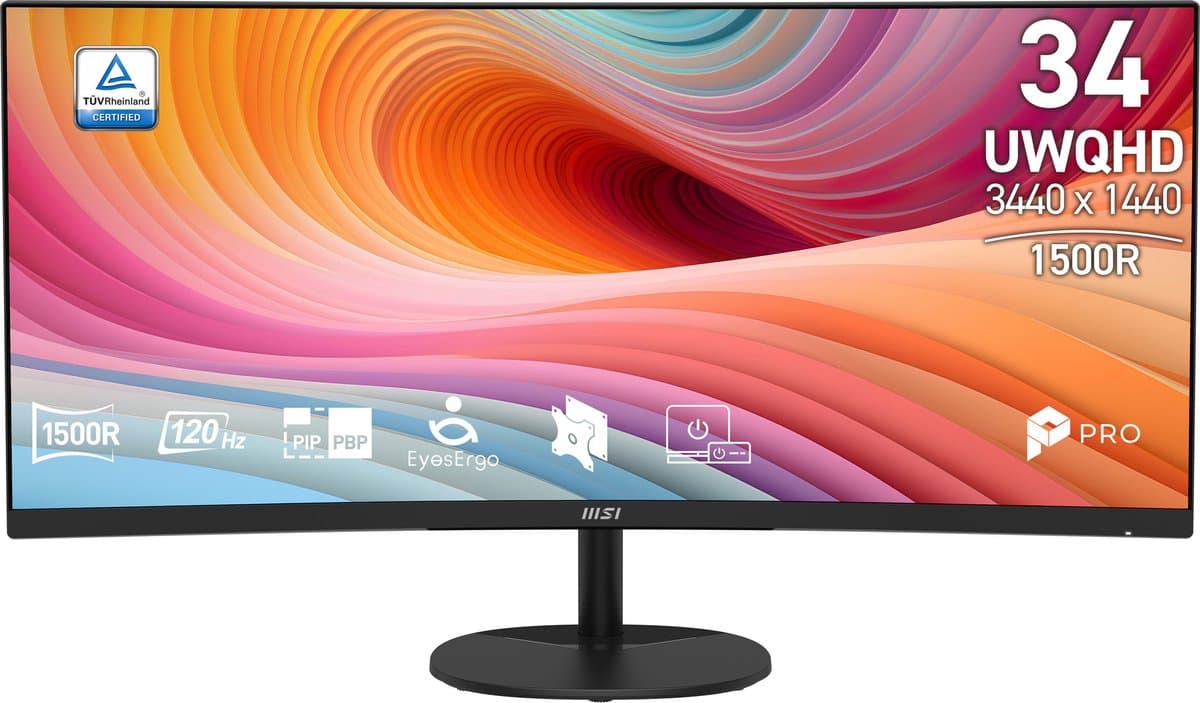 MSI PRO MP341CQ E12 ledmonitor — afbeelding 1