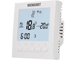 Slimme WiFi Thermostaat met Weekprogramma en Spraakbesturing voor Vloerverwarming