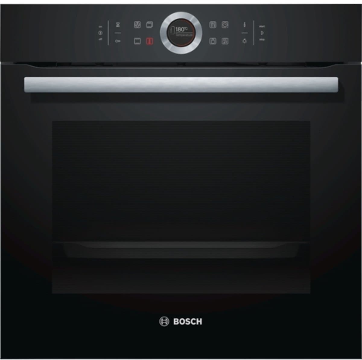 Bosch Serie 8 HBG635BB1 Electrisch 71l A+ Zwart, Roestvrijstaal oven — afbeelding 1