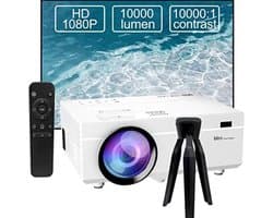 Mini beamer - Mini projector - Mini beamer smartphone - Wit