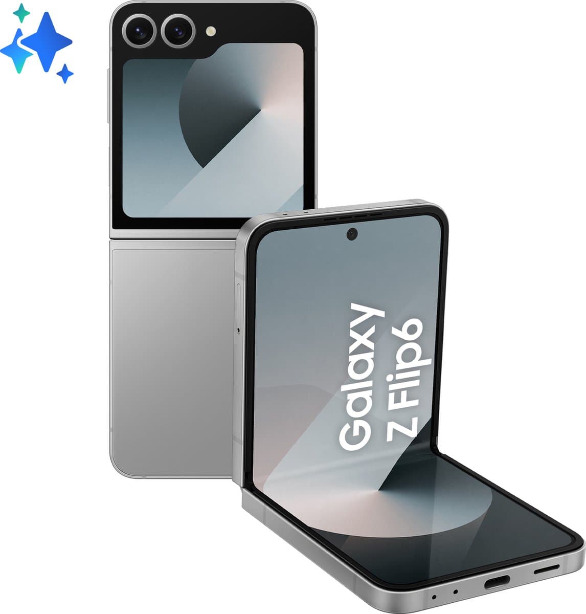 Samsung Galaxy Z Flip6 - 256GB - Silver Shadow — afbeelding 1