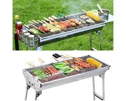 Herzberg Adventure Grill: Draagbare BBQ met Luxe Opbergtas - Barbecue