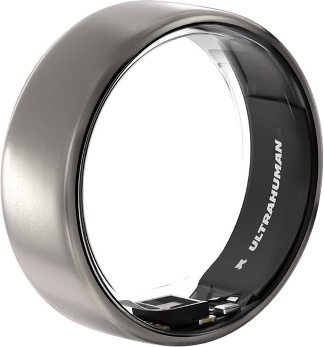 ULTRAHUMAN Ring AIR – Smart Ring | Geen maandabonnement | Bepaal eerst de juiste maat met de Sizing Kit | Slaaptracker - Hartslagmeter - Fitnesstracker – Raw Titanium – Size 8 — afbeelding 1