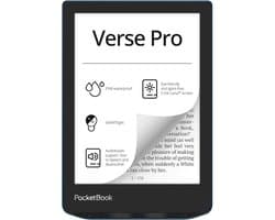 PocketBook Verse Pro e-reader – 6 inch E Ink Carta-scherm – 16 GB – waterdicht – Azure
