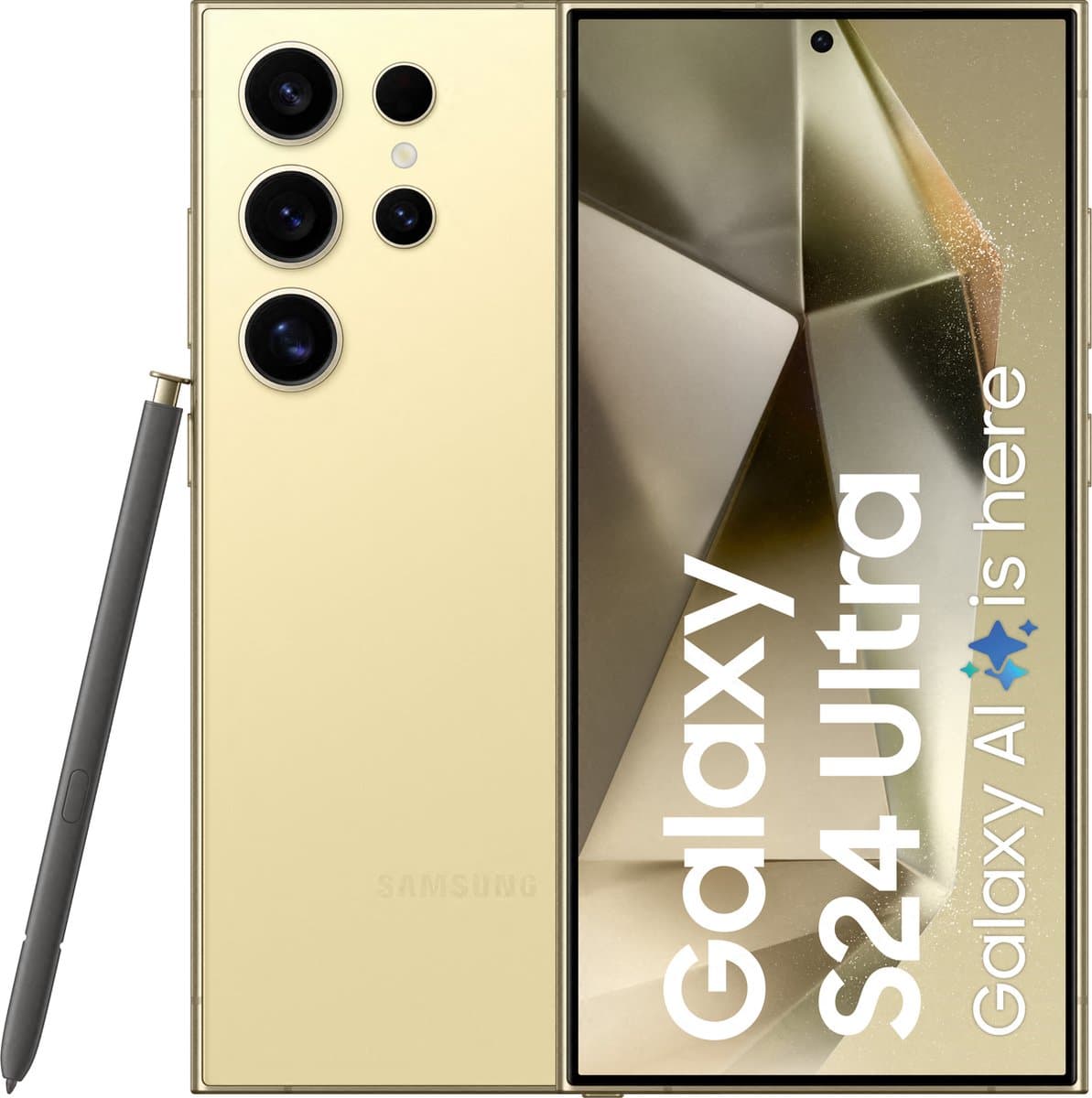 SAMSUNG Galaxy S24 Ultra 5G - 256 GB Titanium Geel — afbeelding 1