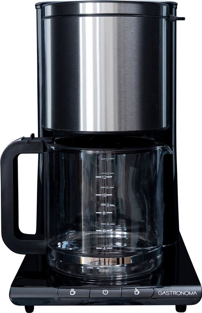 Gastronoma Koffiezetapparaat - Filterkoffie - 1,5L - 18100003 - Zwart RVS — afbeelding 1