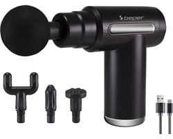 Oplaadbaar Massagepistool met 4 Hoofden en 6 Intensiteitsniveaus