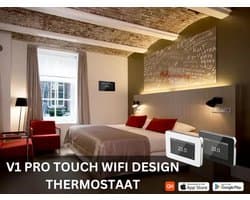 Slimme Wifi Thermostaat met Touchscreen voor Vloerverwarming