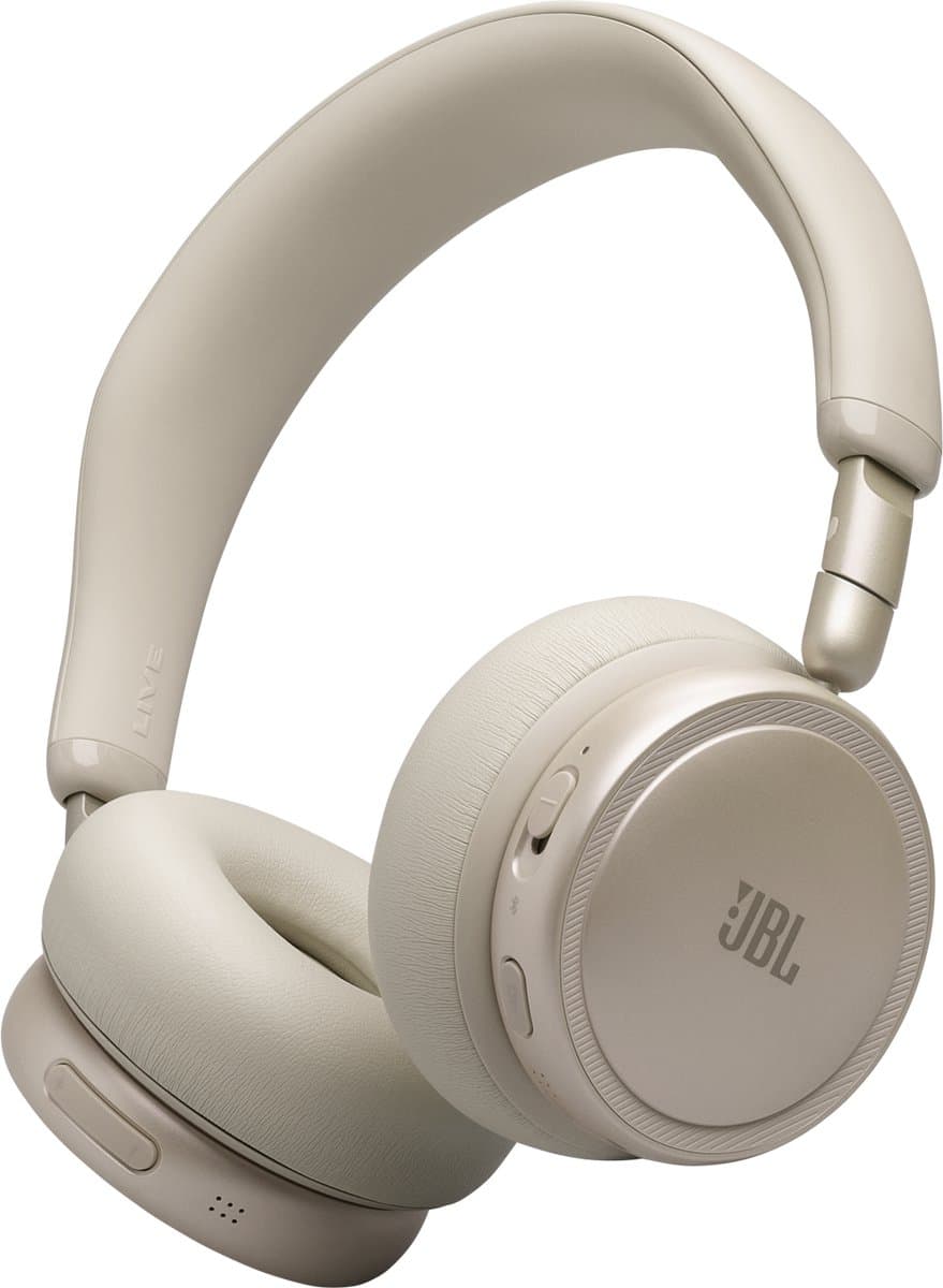 JBL Live 680NC - Draadloze Noise Cancelling Koptelefoon - Bluetooth On-Ear - 80 uur batterij - Multipoint - JBL Signature Sound - Champagne/Beige — afbeelding 1